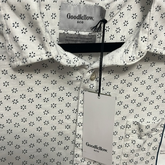 Goodfellow size large button up short sleeve shirt NWTs - Picture 3 of 5